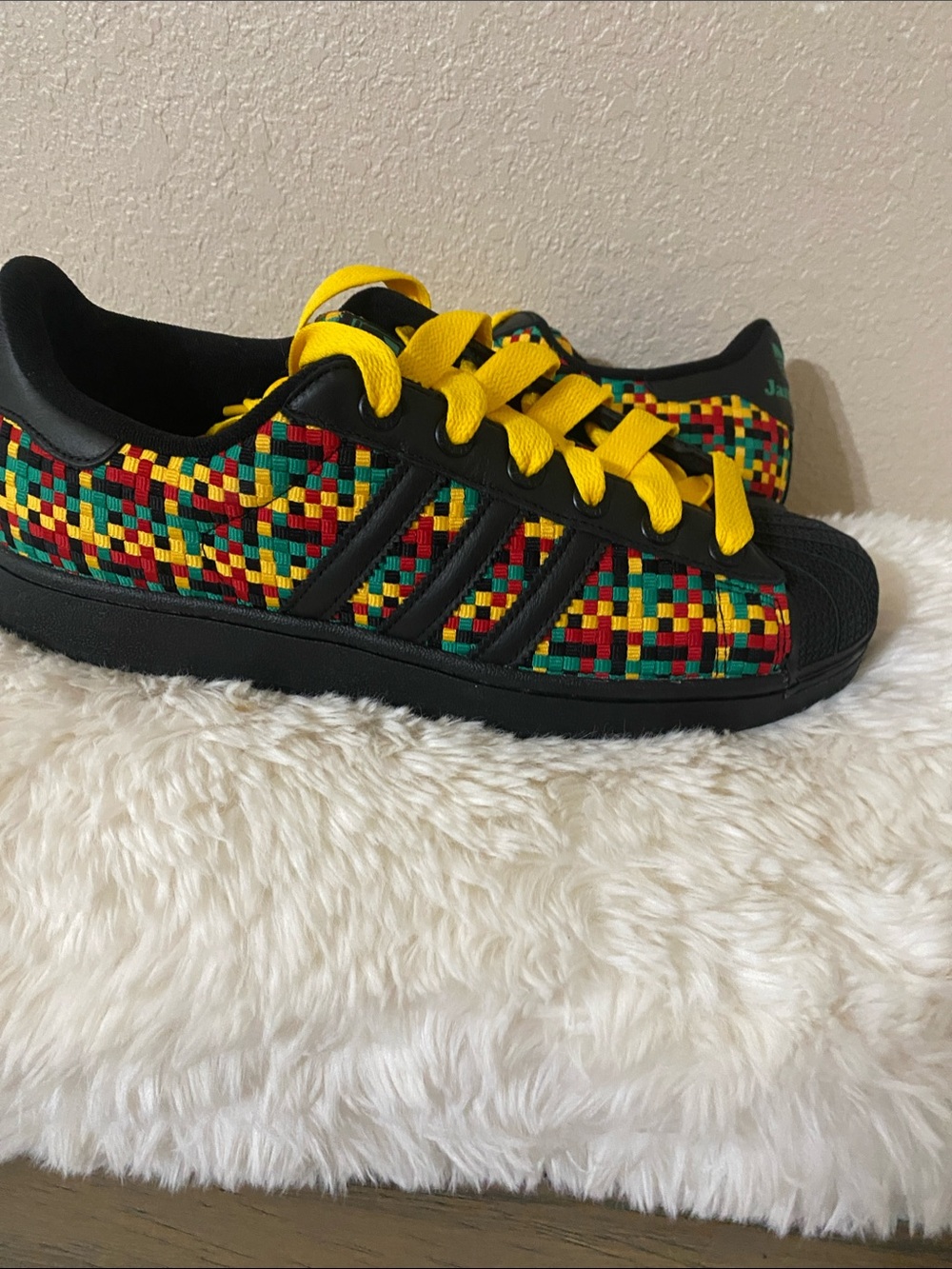 NWT Adidas superstar II Bob Marley Jamaica men’s size 10.5 - Picture 2 of 9